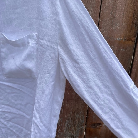 JANE &‎ DELANCEY Women’s White Long Sleeve Button Down Top Size Large - Picture 2 of 11